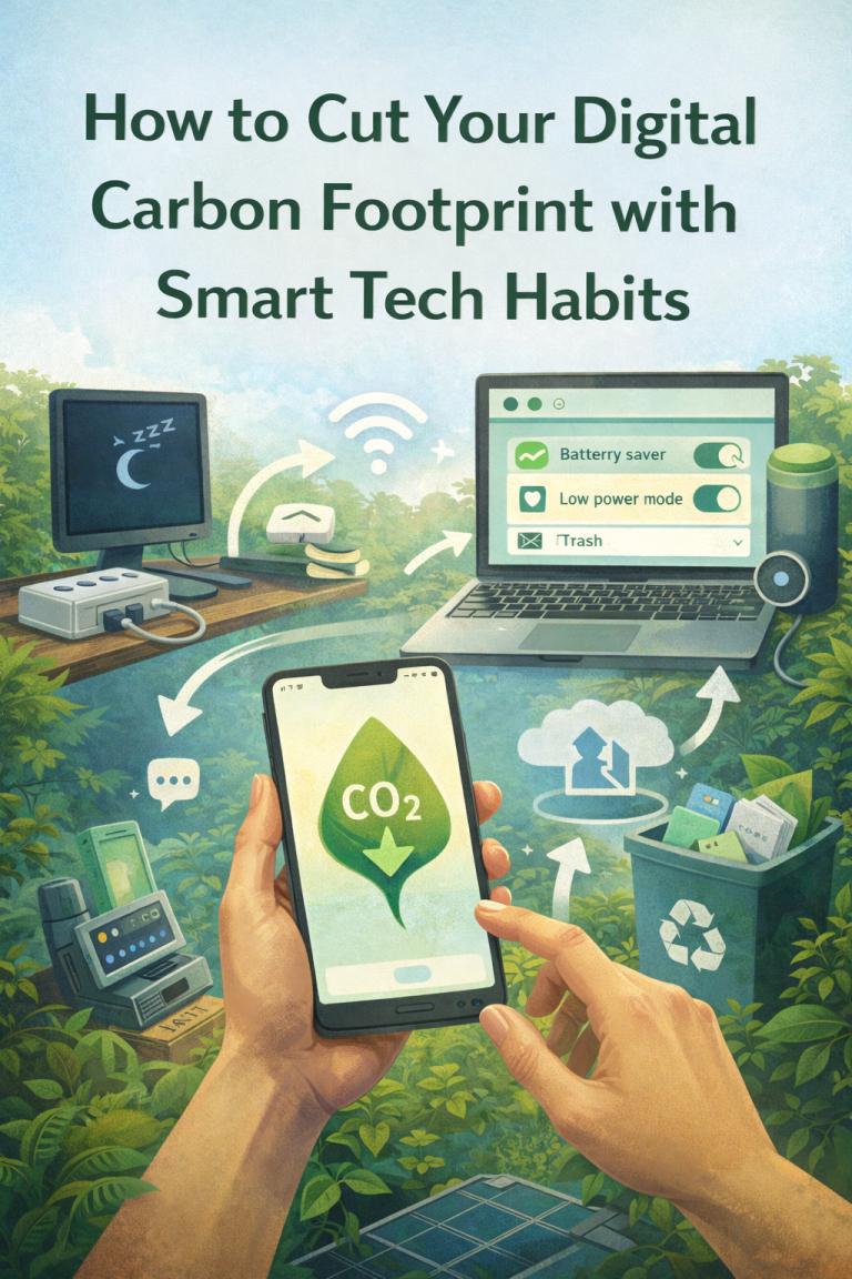 How to Cut Your Digital Carbon Footprint with Smart Tech Habits